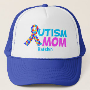 Autism Mamma Cute Personlig Mors dag Gift Keps