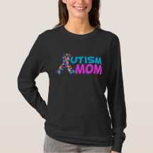 Autism Mamma Cute Rosa Blue Mors dag