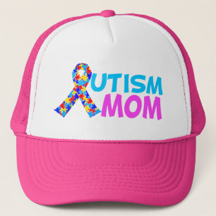 Autism Mamma Cute Rosa Blue Mors dag Truckerkeps
