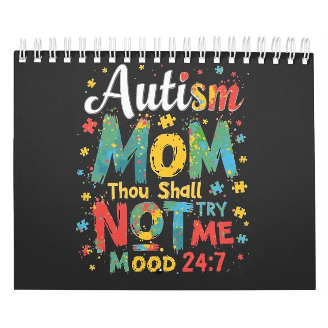 Autism Mamma Du ska inte pröva mig Kalender (Omslag)