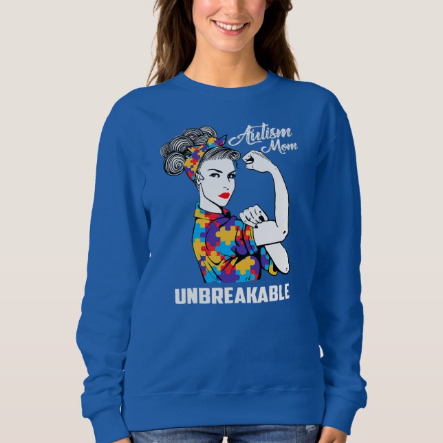 Autism Mamma - ej brytbar utmärkelse för autism  T Shirt (Framsida)