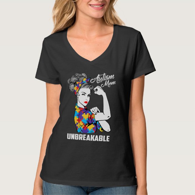 Autism Mamma - ej brytbart Awareness Gift 4 T Shirt (Framsida)