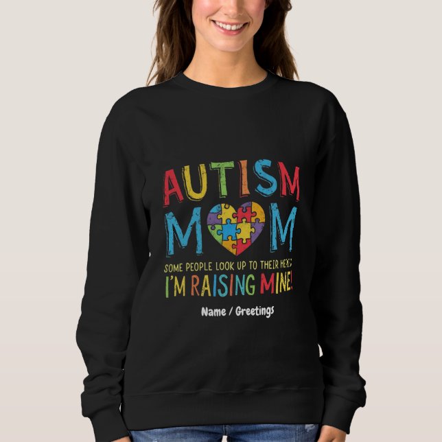 Autism Mamma ger några människor som vaknar upp si T Shirt (Framsida)