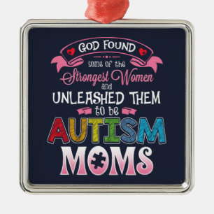 Autism Mamma inspiration Julgransprydnad Metall