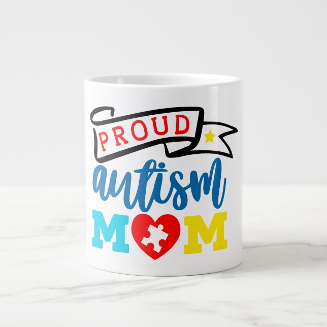 Autism Mamma - Jätte Mugg Jumbo Mugg (Framsidan)