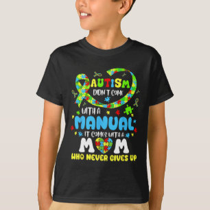 Autism Mamma Komar inte med manuell kvinnoautism T Shirt