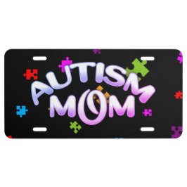 AUTISM MAMMA med Rainbow Färgad Puzzle Delarare