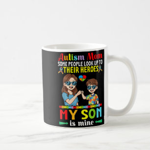 Autism Mamma Min Son Är Min Hjälte Medvetenhet Acc Kaffemugg