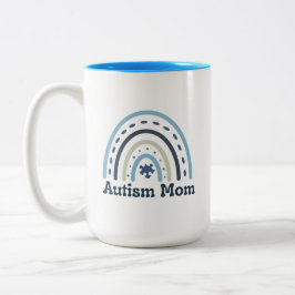 Autism Mamma Mugg, 15 oz Två-Tonad Mugg