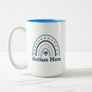 Autism Mamma Mugg, 15 oz Två-Tonad Mugg