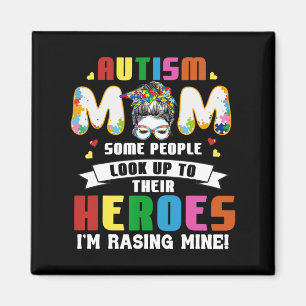 Autism Mamma... några människor tittar upp mot Her Magnet