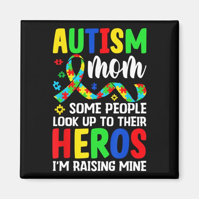 Autism Mamma... några människor tittar upp mot Her Magnet (Framsidan)