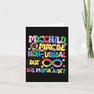 Autism Mamma Non-verbal Child Advocate Tee Kort