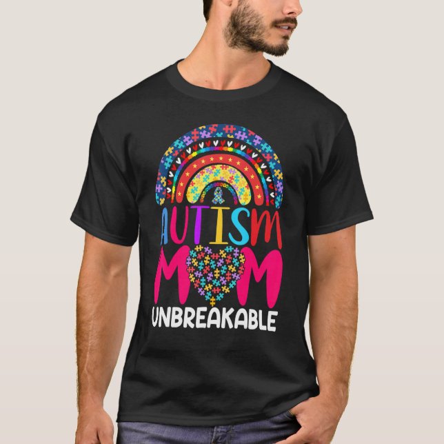 Autism Mamma Obrytbar 1 T Shirt (Framsida)
