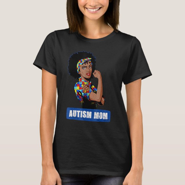 Autism Mamma Obrytbara autism Medvetenhet 1 T Shirt (Framsida)