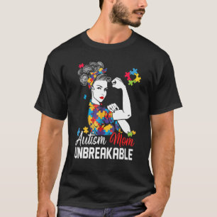 Autism Mamma Obrytlig Autism Acceptans Kvinnor Mal T Shirt