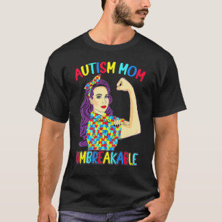 Autism Mamma  Obrytlig Autism Medvetenhet Kvinnor  T Shirt