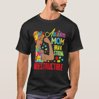 Autism Mamma Obrytlig Autism Medvetenhet T Shirt