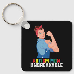 Autism Mamma Obrytlig Stolt Autistisk Familj Nyckelring