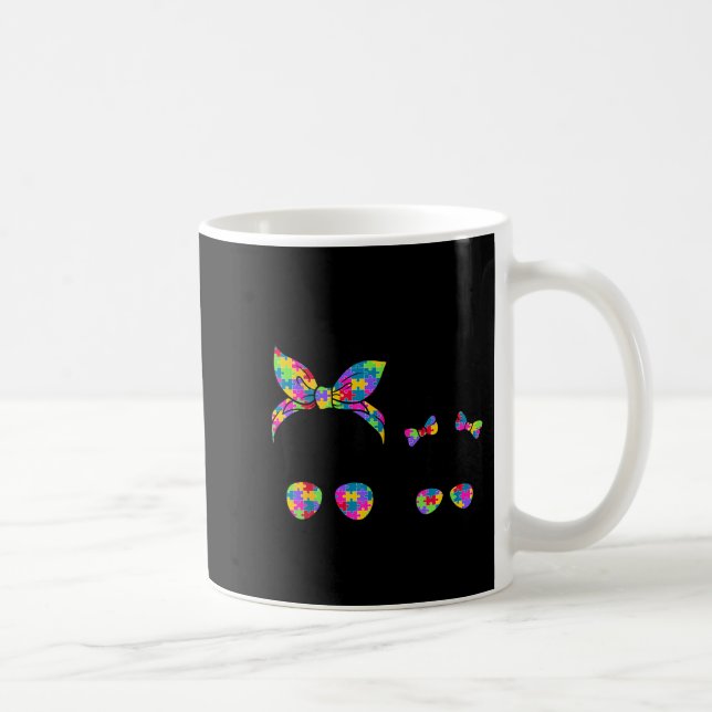 Autism mamma och dotter rödig tova solglasögon kaffemugg (Höger)