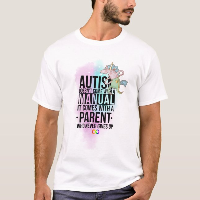 Autism Mamma Pappa Parent Slogan - Neurodiversity  T Shirt (Framsida)