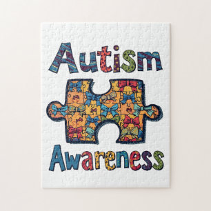 Autism Mamma Puzzle Biet Coquette Bow Ribbon Autis Pussel