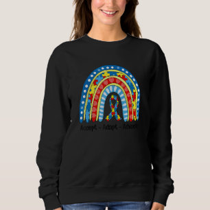 Autism Mamma Rainbow accepterar Adapt Advocate Aw T Shirt