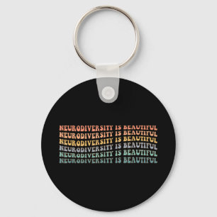 Autism mamma Rainbow Neurodiversity är vackerNeur Nyckelring