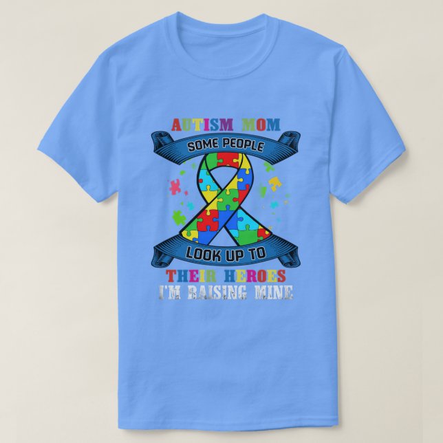 Autism Mamma Shirt vissa människor tar hand om sit T (Design framsida)