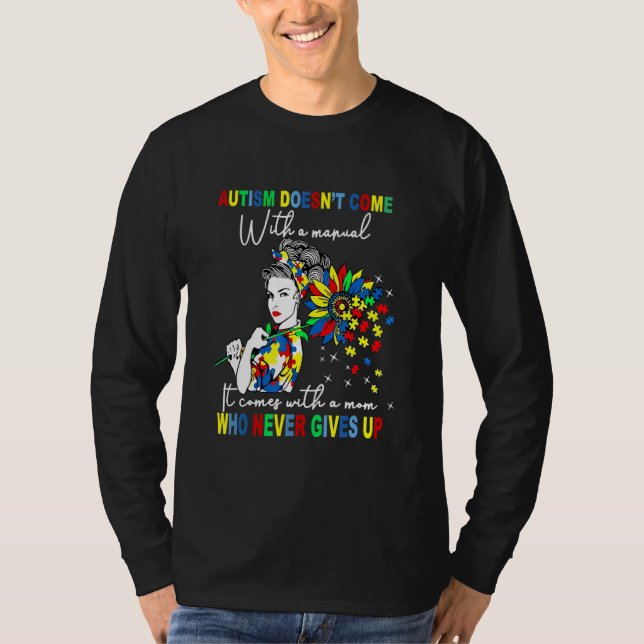Autism Mamma: Solblommornas autism kommer med ett  T Shirt (Framsida)
