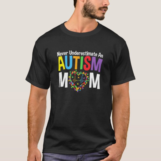 Autism Mamma Spread Kindness Neurodiversity Rainbo T Shirt (Framsida)