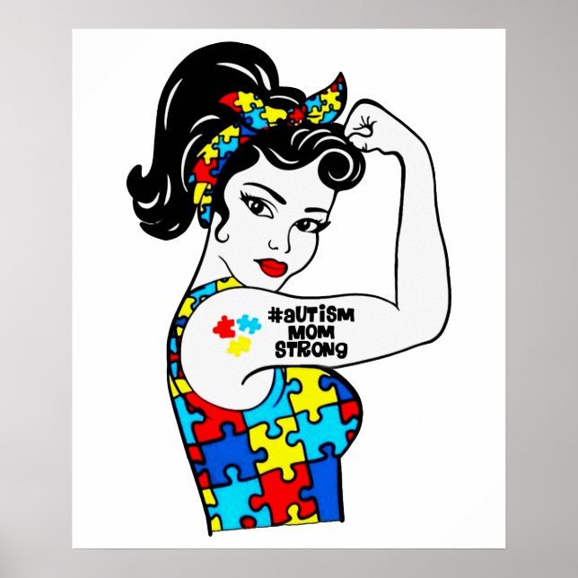 autism mamma stark poster (Framsidan)