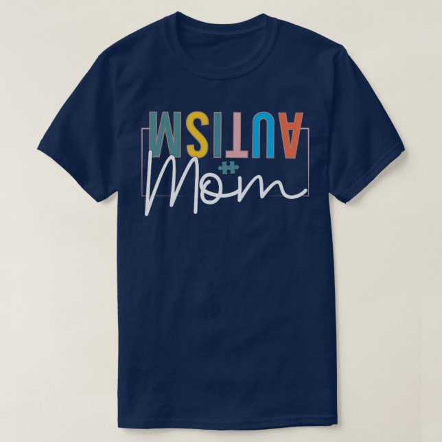 Autism Mamma T Shirt (Design framsida)