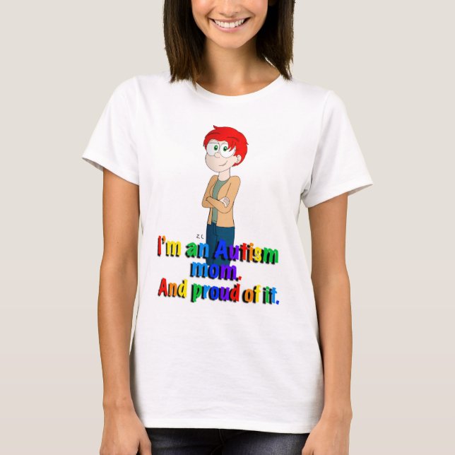 Autism mamma T-Shirt (Framsida)