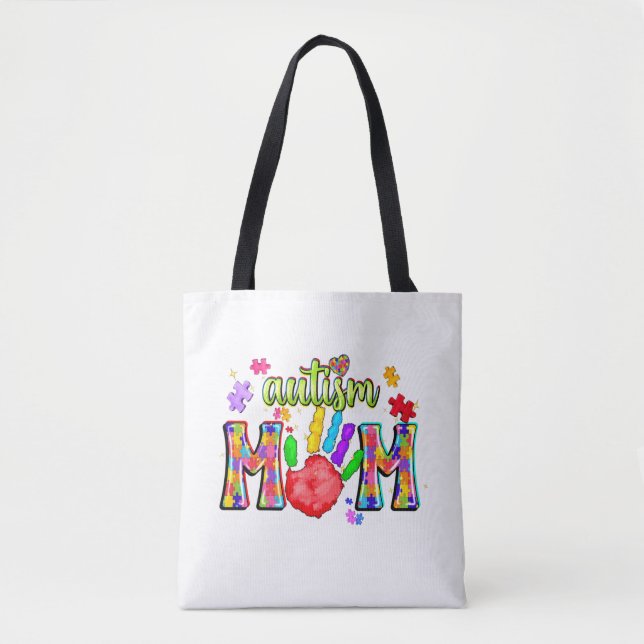 Autism Mamma Totebag Tygkasse (Framsida)