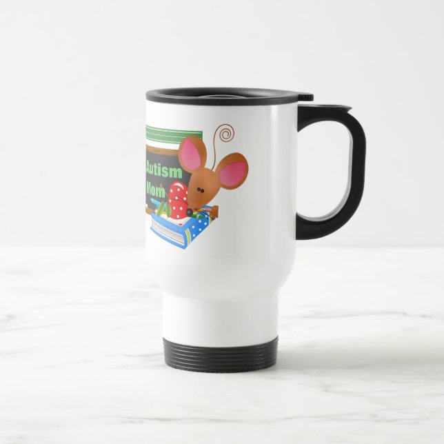 Autism Mamma Traveler /Commute Ringer Mugg (Höger)