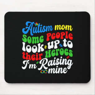Autism mamma uppväxt min hjälte groovy retro pusse musmatta