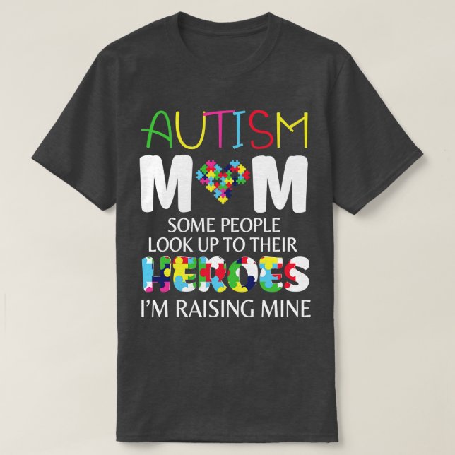 Autism Mamma vissa människor tar hand om sina hjäl T Shirt (Design framsida)