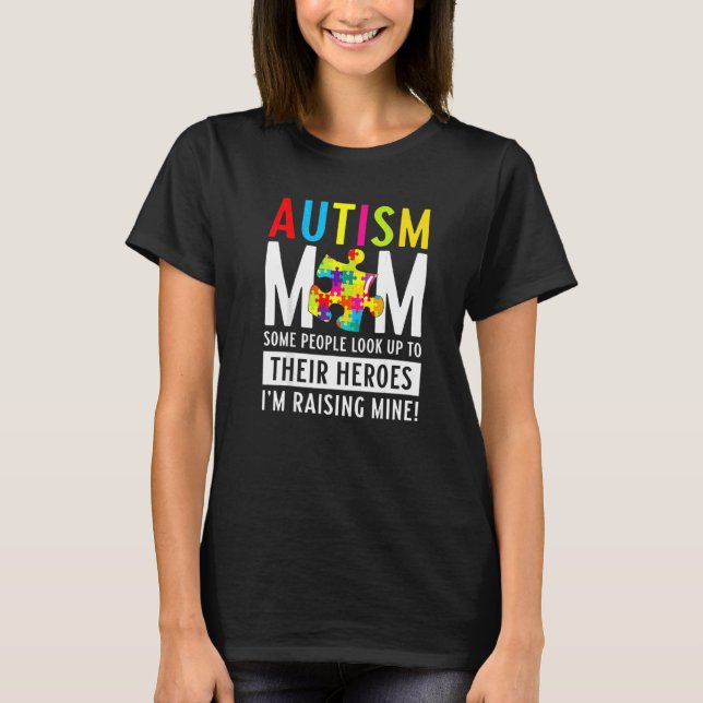 Autism Mamma vissa människor tar hand om sina hjäl T Shirt (Framsida)