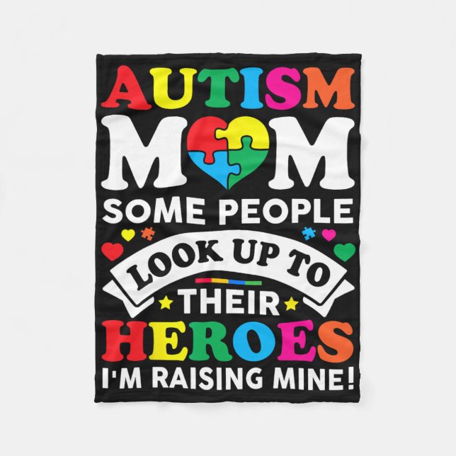 Autism Mamma vissa människor vaknar upp på sina hj Fleecefilt (Framsidan)