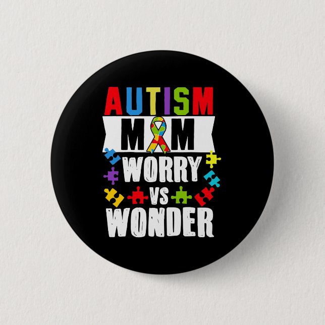 Autism Mamma Worry Vs  funktionsnedsättningar Knapp (Framsida)
