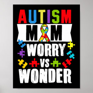 Autism Mamma Worry Vs funktionsnedsättningar Poster