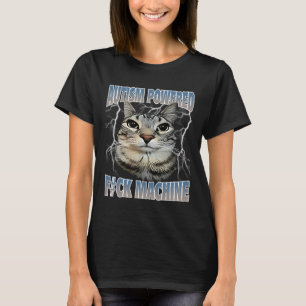 Autism med F#ck Maskin Funny Cat Meme Autisti T Shirt