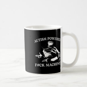 Autism med F#ck Maskin Funny Meme Frog Autist Kaffemugg