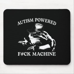 Autism med F#ck Maskin Funny Meme Frog Autist Musmatta