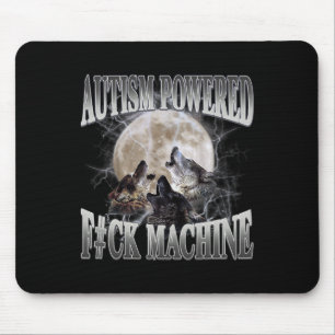 Autism med F#ck Maskin Funny Meme Varg Autist Musmatta
