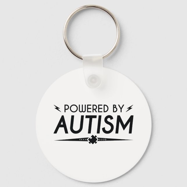 Autism med kraft nyckelring (Framsida)