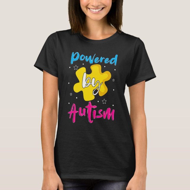 Autism med kraft t shirt (Framsida)