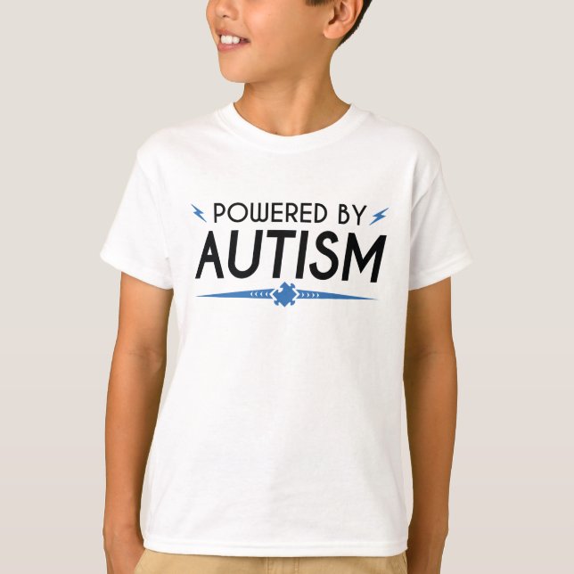 Autism med kraft t-shirt (Framsida)