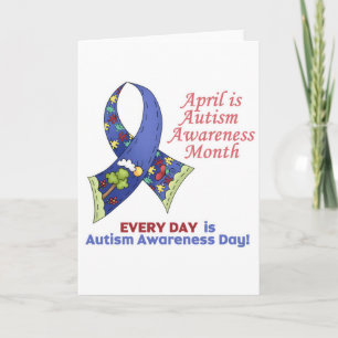 Autism - medvetande april och varje dag kort